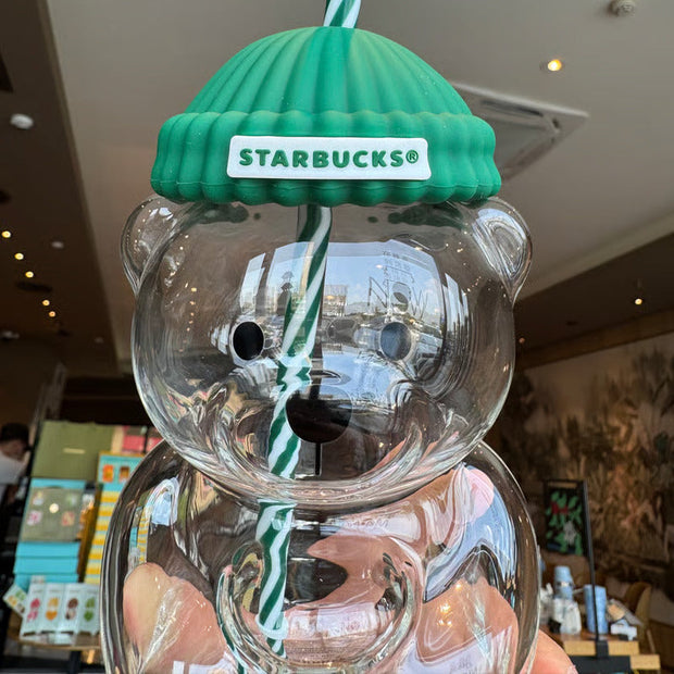 Starbucks Glass Bear Cup🐻 ✨